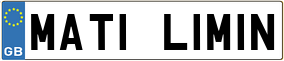 Truck License Plate